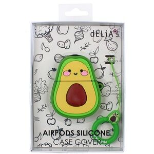 dELiA*s Avocado AirPods Case Cover - Green and Yellow Fits AirPods 1 and 2
